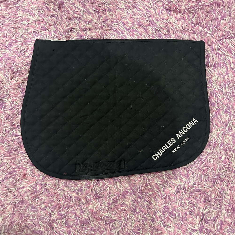 Charles Ancona Black Saddle Pad